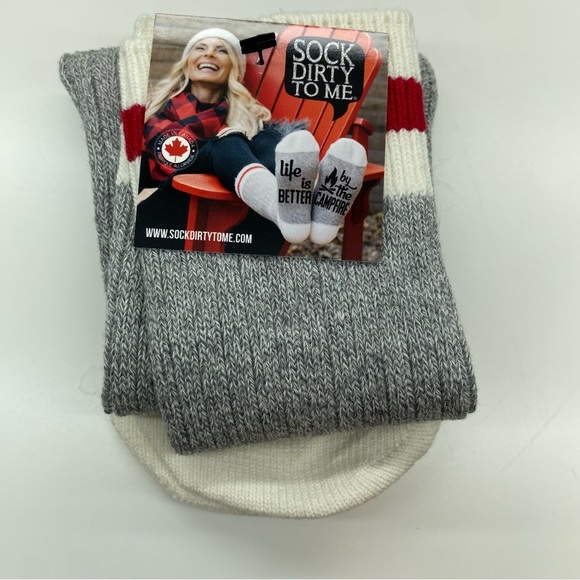 Funny Lumberjack Socks “Living that Cozy Life” - Picture 2 of 5